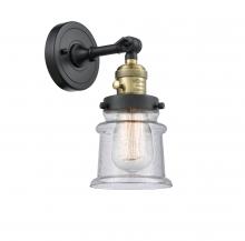 Innovations Lighting 203SW-BAB-G184S-LED - Canton - 1 Light - 5 inch - Black Antique Brass - Sconce