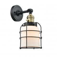 Innovations Lighting 203SW-BAB-G51-CE-LED - Bell Cage - 1 Light - 6 inch - Black Antique Brass - Sconce